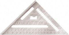 Johnson Level & Tool - 7" Blade Length x 7" Base Length, Powder Coated Finish, Aluminum Rafter Square - 1/8" Graduation - A1 Tooling