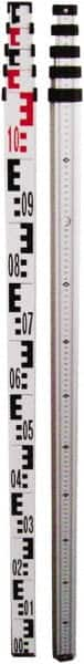 Johnson Level & Tool - Optical Level Aluminum Grade Rod - 5 Sections, 4m Overall Length - A1 Tooling