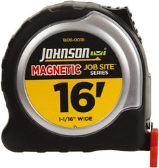 Johnson Level & Tool - 16' x 1-1/16" Tape Measure - 1/16" Graduation, Inch Graduation Style - A1 Tooling