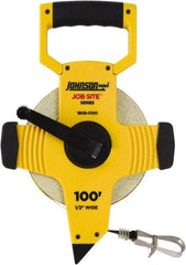 Johnson Level & Tool - 100' x 1/2" Tape Measure - 1/8" (Face) & 1/10" (Back) Graduation, Inch Graduation Style - A1 Tooling