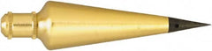 Johnson Level & Tool - 5-5/16 Inch Long, 1-5/16 Inch Diameter Brass Plumb Bob - 32 Ounce, Has Replacable Tip - A1 Tooling