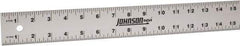 Johnson Level & Tool - 96" Long, 1/8, 1/16" Graduation, Aluminum Rule - English Graduation Style, Gray, Anodized Finish - A1 Tooling