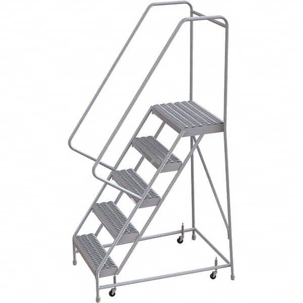 TRI-ARC - Rolling & Wall Mounted Ladders & Platforms Type: Rolling Warehouse Ladder Style: Rolling Safety Ladder - A1 Tooling