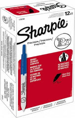 Sharpie - Blue Permanent Marker - Retractable Ultra Fine Tip, Alcohol Based Ink - A1 Tooling