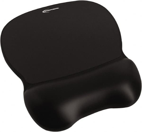 innovera - 9-5/8" x 8-1/4" x 1-1/8" Black Mouse Pad - Use with Mouse - A1 Tooling