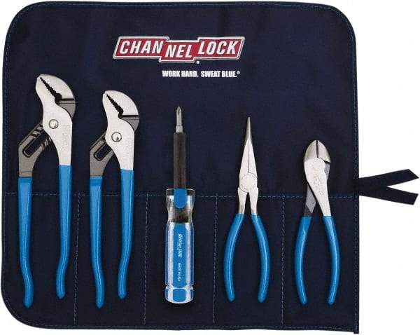 Channellock - 5 Piece Plier Set - Comes in Tool Roll - A1 Tooling