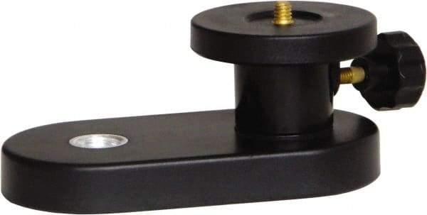 Johnson Level & Tool - 3-3/4 Inch Long x 5-1/2 Inch Wide, Level Tripod Adapter - Black, Use With 5/8 Inch-11 Threaded Tripod - A1 Tooling