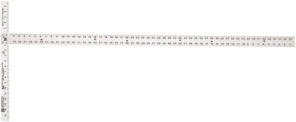 Johnson Level & Tool - 54" Blade Length x 1-1/2" Blade Width, 22" Base Length x 2" Base Width Aluminum Square - 0.008" Accuracy - A1 Tooling