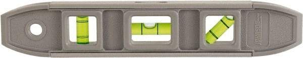 Johnson Level & Tool - Magnetic 9" Long 3 Vial Torpedo Level - Aluminum, Gray, 1 Plumb, 1 Level & 1 45° Vials - A1 Tooling