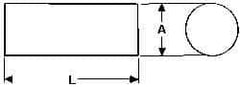 Seco - WKE45 Cobalt Round Tool Bit Blank - 8mm Wide x 8mm High x 200mm OAL - Exact Industrial Supply