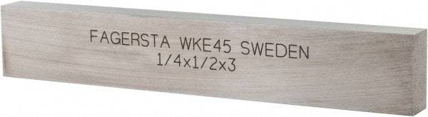 Seco - WKE45 Cobalt Rectangular Tool Bit Blank - 1/4" Wide x 1/2" High x 3" OAL - Exact Industrial Supply