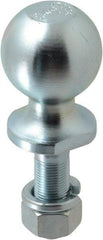 Reese - 2" Diam, 2-3/8" Shank Length, Hitch Ball - 3/4" Shank Diam, 3,500 Lb Capacity, Zinc Finish - A1 Tooling