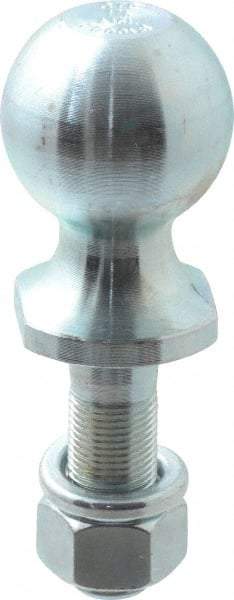 Reese - 1-7/8" Diam, 2-3/8" Shank Length, Hitch Ball - 3/4" Shank Diam, 2,000 Lb Capacity, Zinc Finish - A1 Tooling