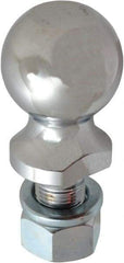 Reese - 2-5/16" Diam, 2" Shank Length, Hitch Ball - 1" Shank Diam, 6,000 Lb Capacity, Chrome Finish - A1 Tooling