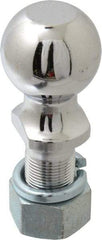 Reese - 2-5/16" Diam, 2-1/2" Shank Length, Hitch Ball - 1-1/4" Shank Diam, 12,000 Lb Capacity, Chrome Finish - A1 Tooling