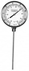 Wika - 24 Inch Long Stem, 5 Inch Dial Diameter, Stainless Steel, Bottom Connected Bi-Metal Thermometer - -5 to 115°C, 1% Accuracy - A1 Tooling