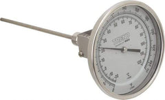 Wika - 9 Inch Long Stem, 5 Inch Dial Diameter, Stainless Steel, Adjustable Angle Bi-Metal Thermometer - -20 to 120°C, 1% Accuracy - A1 Tooling