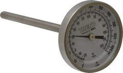 Wika - 4 Inch Long Stem, 2 Inch Dial Diameter, Stainless Steel, Back Connected Bi-Metal Thermometer - -20 to 120°C, 1% Accuracy - A1 Tooling