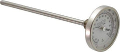 Wika - 6 Inch Long Stem, 2 Inch Dial Diameter, Stainless Steel, Back Connected Bi-Metal Thermometer - -20 to 120°C, 1% Accuracy - A1 Tooling