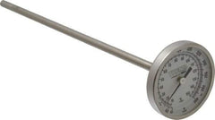 Wika - 9 Inch Long Stem, 2 Inch Dial Diameter, Stainless Steel, Back Connected Bi-Metal Thermometer - 10 to 150°C, 1% Accuracy - A1 Tooling