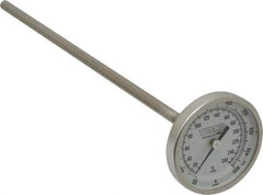 Wika - 9 Inch Long Stem, 2 Inch Dial Diameter, Stainless Steel, Back Connected Bi-Metal Thermometer - 10 to 260°C, 1% Accuracy - A1 Tooling