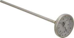 Wika - 9 Inch Long Stem, 2 Inch Dial Diameter, Stainless Steel, Back Connected Bi-Metal Thermometer - 65 to 400°C, 1% Accuracy - A1 Tooling