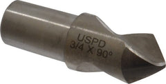 Link Industries - 3/4" Body Diam, 90°, 2-1/4" OAL, High Speed Steel Spotting Drill - A1 Tooling