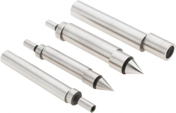 Value Collection - Double, Single End, Edge Finder Set - Ball, Conical, Cylindrical Head Type, Includes 4 Attachments, 4 Pieces - A1 Tooling