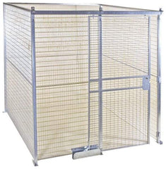 Folding Guard - 8' Wide x 2' High, Temporary Structure Galvanized Welded Wire Panel - 8' x 2' Panel - A1 Tooling