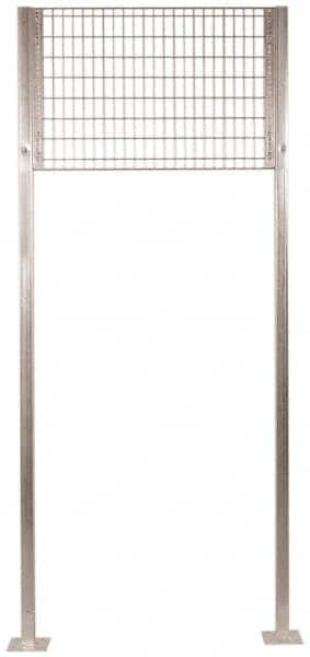 Folding Guard - 10 Ft. Tall Transome Kit - For Galvanized Welded Wire Partitions, for Temporary Structures - A1 Tooling