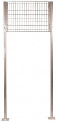 Folding Guard - 10 Ft. Tall Transome Kit - For Galvanized Welded Wire Partitions, for Temporary Structures - A1 Tooling