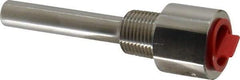 Alloy Engineering - 4 Inch Overall Length, 1/2 Inch Thread, 304 Stainless Steel Standard Thermowell - 2-1/2 Inch Insertion Length - A1 Tooling