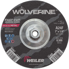 7X1/4 TYPE 27 GRINDING WHEEL A24R - A1 Tooling