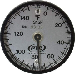 PTC Instruments - 150°F, 2 Inch Dial Diameter, Dual Magnet Mount Thermometer - 1° Division Graduation - A1 Tooling