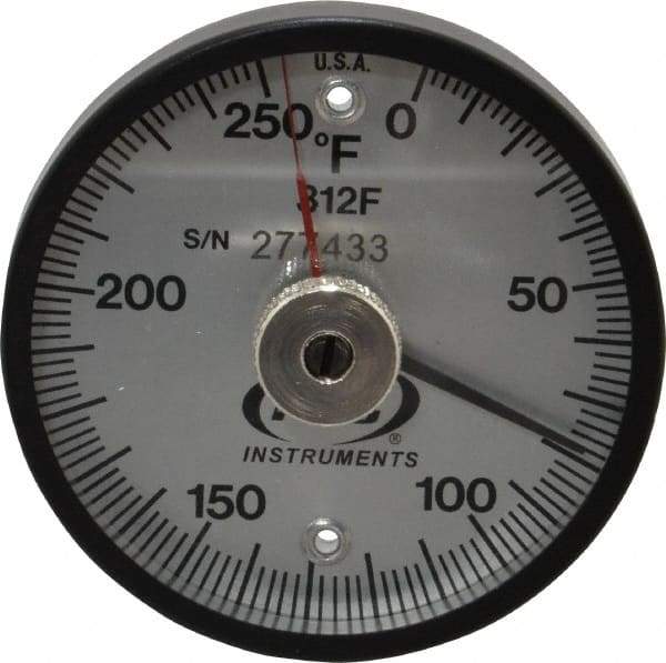 PTC Instruments - 250°F, 2 Inch Dial Diameter, Dual Magnet Mount Thermometer - 2° Division Graduation - A1 Tooling