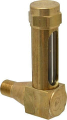 LDI Industries - 1-3/8 Inch Long Sight, 1/8 Inch Thread Size, Buna-N Seal Short Elbow, Vented Oil-Level Indicators and Gauge - 2-3/8 Inch Length to Center of Base - A1 Tooling