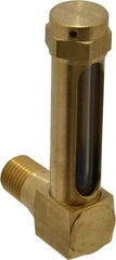 LDI Industries - 1-7/8 Inch Long Sight, 1/4 Inch Thread Size, Buna-N Seal Short Elbow, Vented Oil-Level Indicators and Gauge - 2-7/8 Inch Length to Center of Base - A1 Tooling