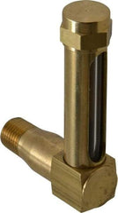 LDI Industries - 1-7/8 Inch Long Sight, 1/4 Inch Thread Size, Buna-N Seal Long Elbow, Vented Oil-Level Indicators and Gauge - 2-7/8 Inch Length to Center of Base - A1 Tooling