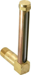 LDI Industries - 4-1/4 Inch Long Sight, 1/2 Inch Thread Size, Buna-N Seal Long Elbow, Vented Oil-Level Indicators and Gauge - 5-7/16 Inch Length to Center of Base - A1 Tooling