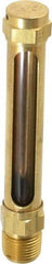 LDI Industries - 2-3/4 Inch Long Sight, 3/8 Inch Thread Size, Buna-N Seal Straight to Male Thread, Vented Oil-Level Indicators and Gauge - 4-1/2 Inch Length - A1 Tooling