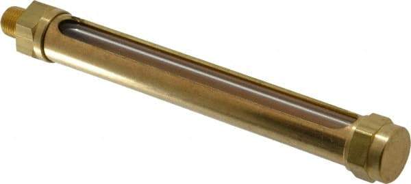 LDI Industries - 4-1/4 Inch Long Sight, 1/8 Inch Thread Size, Buna-N Seal Straight to Male Thread, Vented Oil-Level Indicators and Gauge - 5-13/16 Inch Length - A1 Tooling