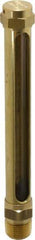 LDI Industries - 4-1/4 Inch Long Sight, 3/8 Inch Thread Size, Buna-N Seal Straight to Male Thread, Vented Oil-Level Indicators and Gauge - 6 Inch Length - A1 Tooling