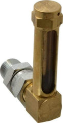 LDI Industries - 1-7/8 Inch Long Sight, 3/8 Inch Thread Size, Buna-N Seal Union Coupling, Vented Oil-Level Indicators and Gauge - 2-7/8 Inch Length to Center of Base - A1 Tooling