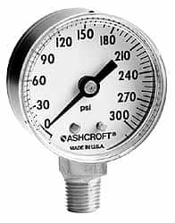 Ashcroft - 2" Dial, 1/4 Thread, 0-1,500 Scale Range, Pressure Gauge - A1 Tooling