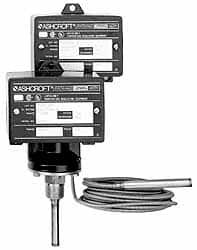 Ashcroft - 0 to 100°F, Watertight Single Setpoint Temp Switch - 4 Inch Rigid Stem - A1 Tooling