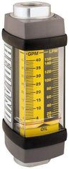 Hedland - 1-1/4" SAE Port Oil & Petroleum-Based Liquid Flowmeter - 3000 Max psi, 5 to 50 GPM, Anodized Aluminum - A1 Tooling