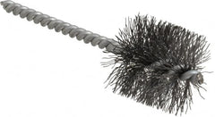 Schaefer Brush - 1 Inch Inside Diameter, 1-3/16 Inch Actual Brush Diameter, Carbon Steel, Power Fitting and Cleaning Brush - 3/16 Shank Diameter, 3-5/8 Inch Long, Twisted Wire Stem, 1-1/8 Inch Refrigeration Outside Diameter - A1 Tooling