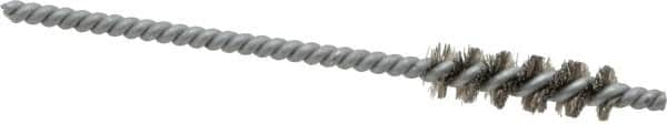 Schaefer Brush - 1/8 Inch Inside Diameter, 5/16 Inch Actual Brush Diameter, Stainless Steel, Power Fitting and Cleaning Brush - 1/8 Shank Diameter, 3-5/8 Inch Long, Twisted Wire Stem, 1/4 Inch Refrigeration Outside Diameter - A1 Tooling