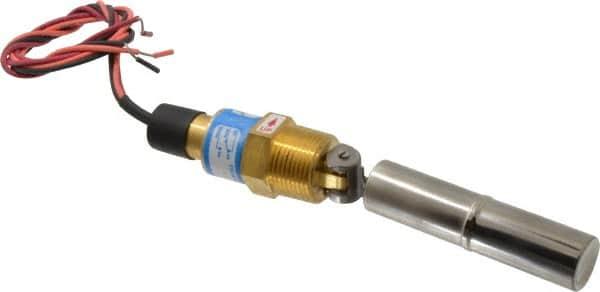 Thomas Products Ltd. - 1" Thread, 900 Max psi, 300°F Max, Liquid Level Side Mounted Float Switches - Brass Stem - A1 Tooling