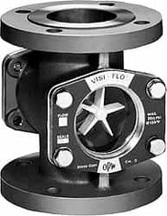 OPW Engineered Systems - 2 Inch, Carbon Steel, Visi-Flo Sight Flow Indicator - 150 Max psi, 7 Inch Overall Length - A1 Tooling